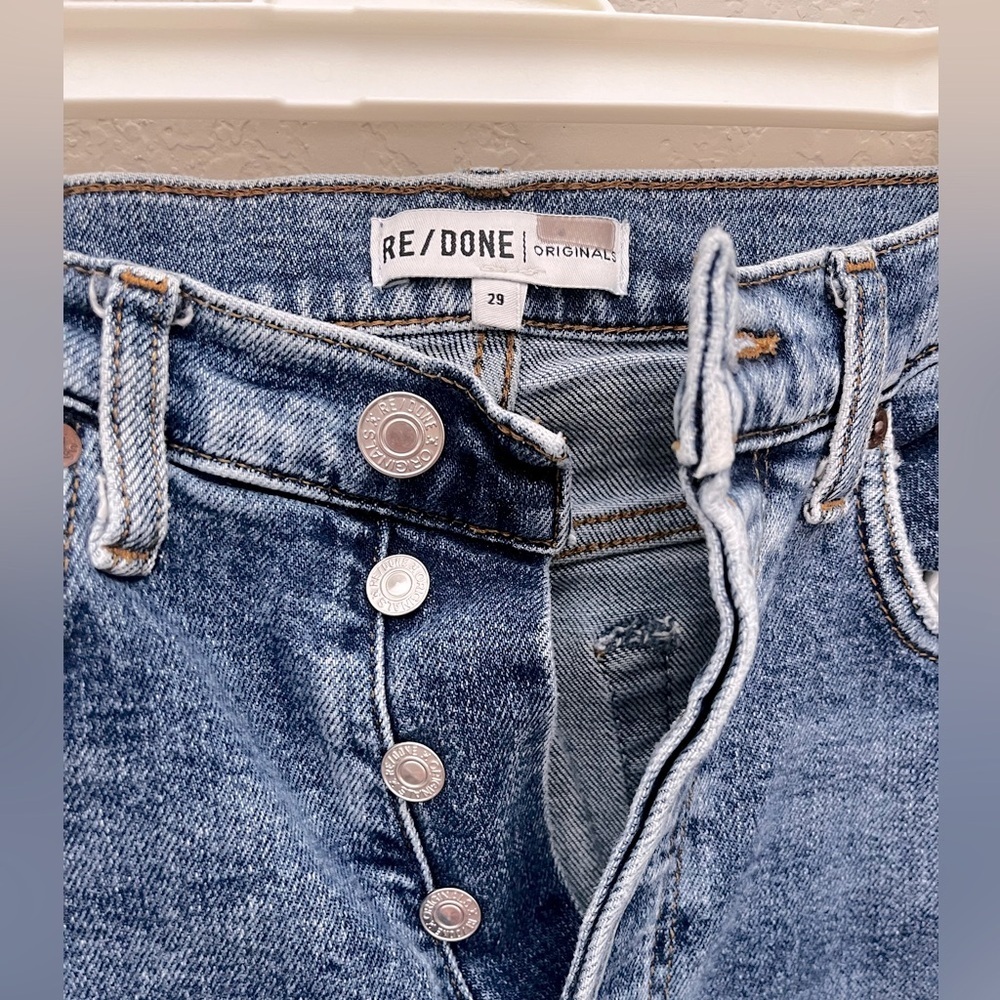 RE/DONE 50s Cigarette Pant in Retro Stone Size 29 Revolve French Girl Style - Picture 3 of 7